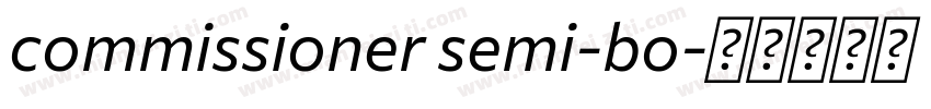 commissioner semi-bo字体转换